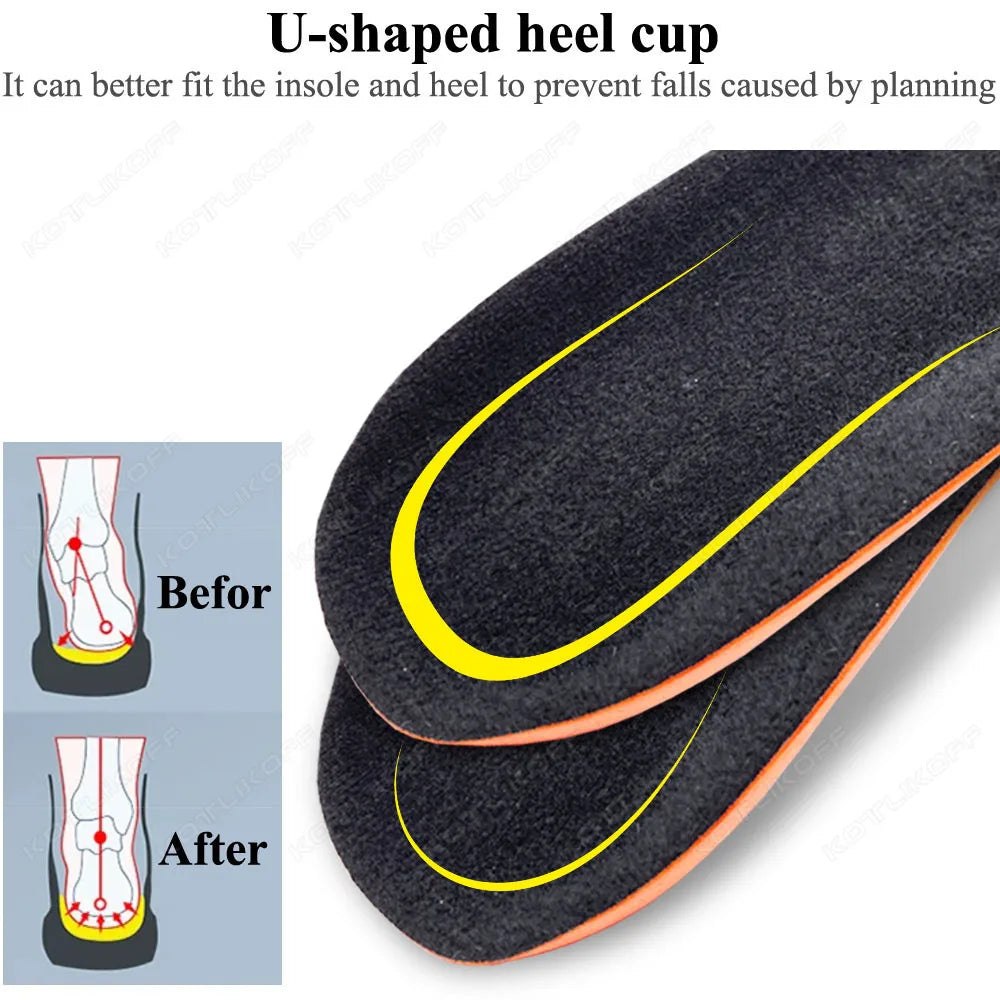 Orthopedic Half Insoles For Plantar Fasciitis Pain Relief Heel Pad Sports Running Soft Elastic Shock Absorption Heel Foot Insert