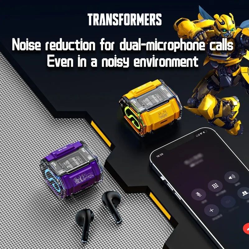 Choice TRANSFORMERS MG-C03 TWS Bluetooth 5.3 Gaming Earphones Low Latency Long HD Call Endurance Headphones Music Sport Earbuds