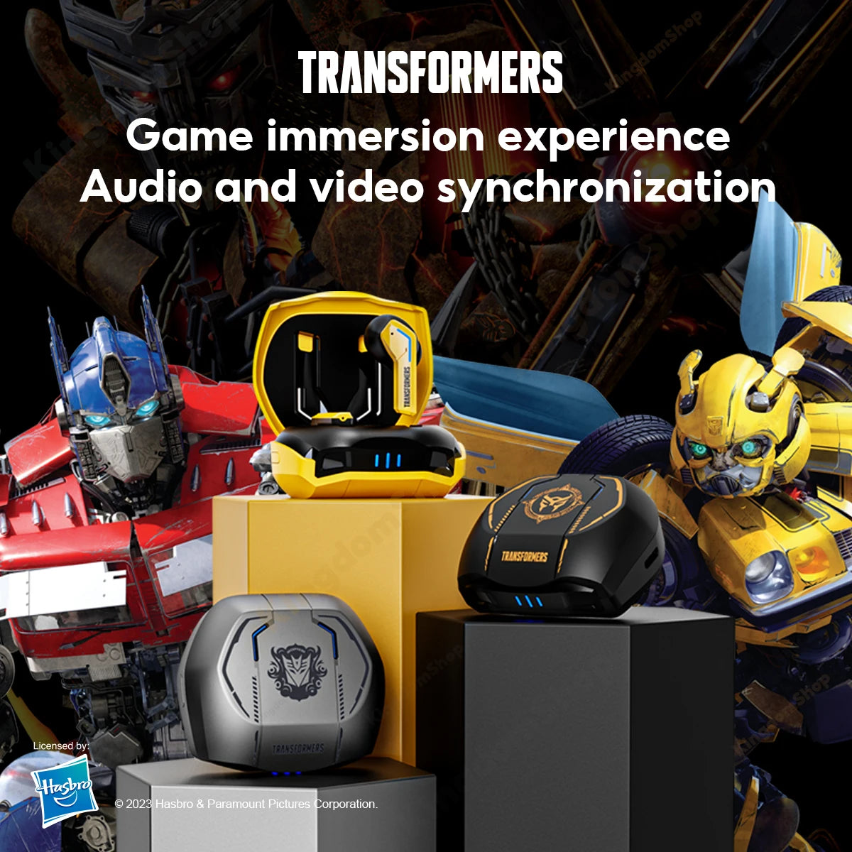TRANSFORMERS TF-T06 Wireless Bluetooth 5.3 Gaming Earphones Low Latency Noise Reduction Headphones Music Choice Earbuds Gamer